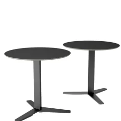 Cancio Table De Cuisine|Table Pour Petit Espace*Peliccan Table ronde petit espace en verre et métal