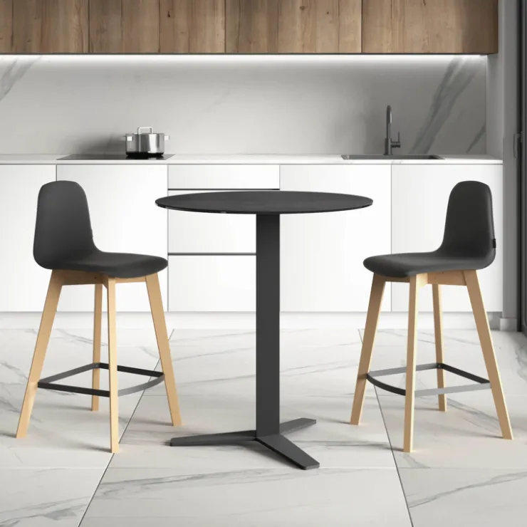 Cancio Table De Cuisine|Table Pour Petit Espace*Peliccan Table ronde snack moderne en céramique