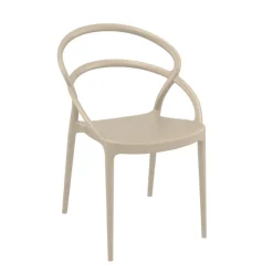 Chaise De Jardin*Pia Chaise de jardin tendance empilable en polypropylène