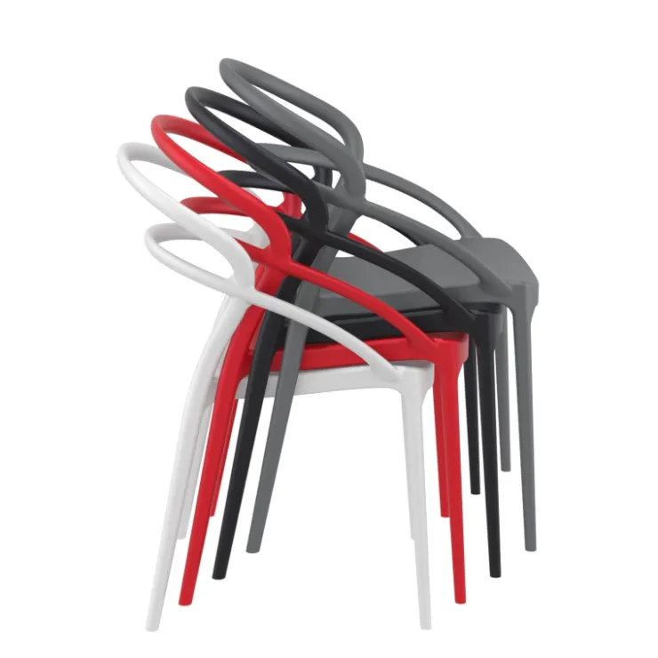 Chaise De Cuisine|Chaise De Salle à Manger*Pia Chaise tendance empilable en polypropylène
