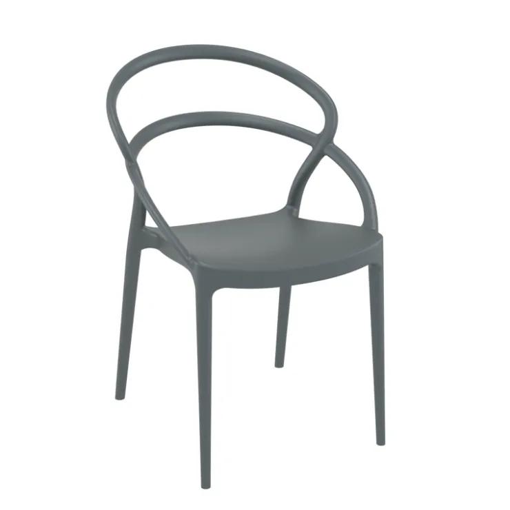Chaise De Cuisine|Chaise De Salle à Manger*Pia Chaise tendance empilable en polypropylène