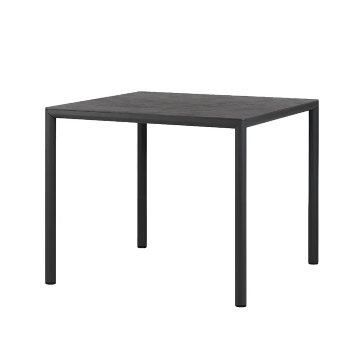 Table De Jardin*Piave Table de jardin carrée en stratifié avec pieds en aluminium