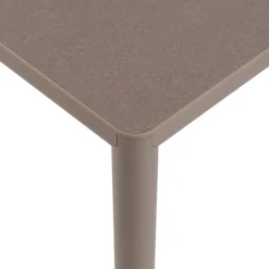 Table De Jardin*Piave Table de jardin carrée en stratifié avec pieds en aluminium