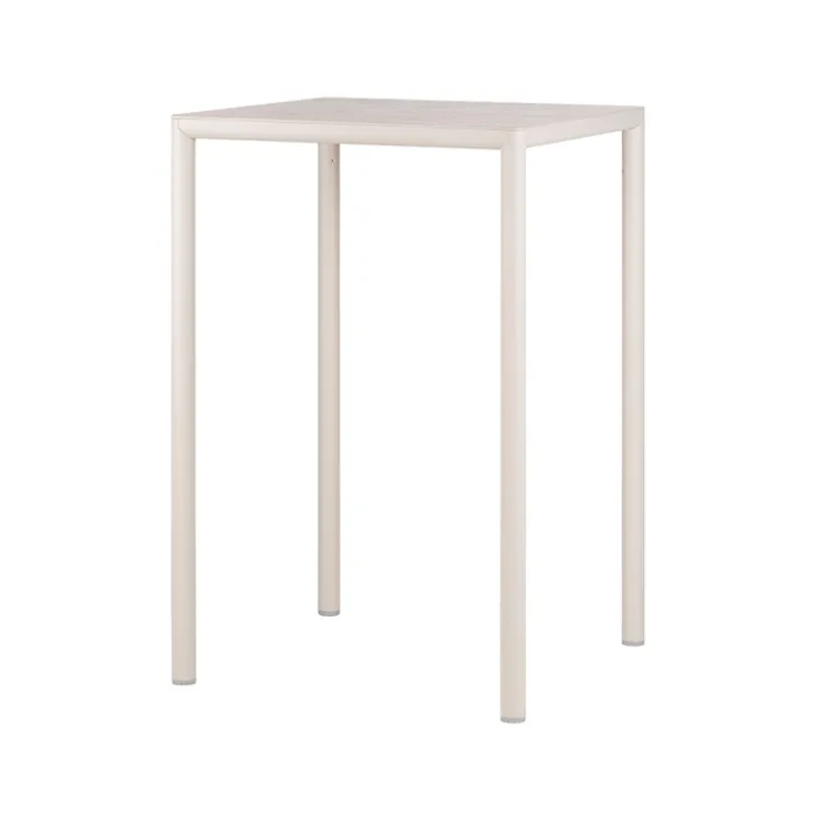 Table De Jardin*Piave Table de jardin carrée en stratifié avec pieds en aluminium