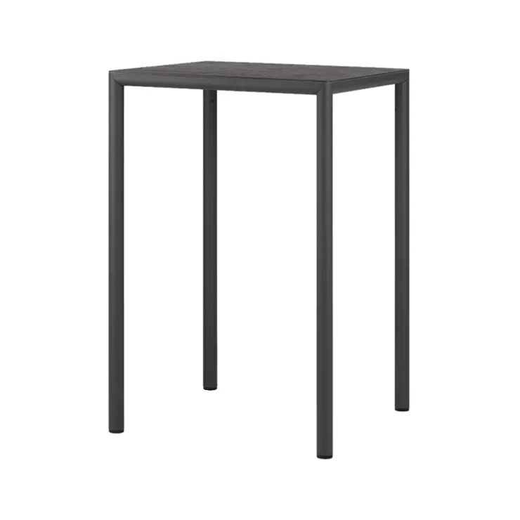 Table De Jardin*Piave Table de jardin carrée en stratifié avec pieds en aluminium