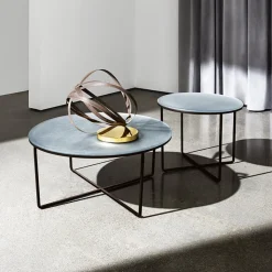 Sovet Italia Table De Salon*Piktor Sovet Table basse ronde en verre