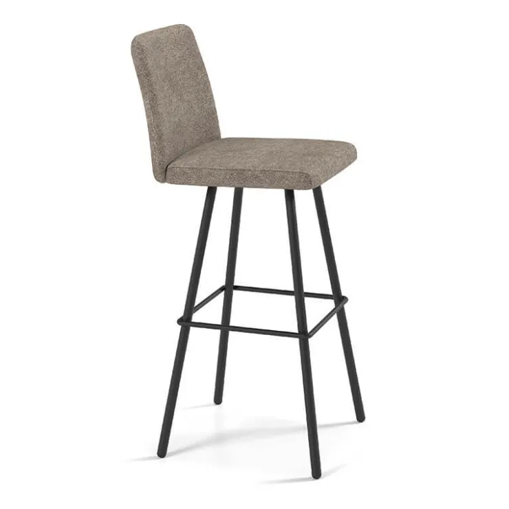 Perfecta Tabouret De Bar (assise +/- 80 Cm)*Pinot Tabouret bar pivotant en tissu et pieds en métal obliques