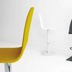 Cancio Tabouret Snack (assise +/- 65 Cm)|Tabouret De Bar (assise +/- 80 Cm)*Play Tabouret réglable en hauteur tissu et pied métal