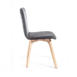 Sessio Chaise De Salle à Manger|Chaise Salon*Plaza diamant Chaise de séjour moderne en tissu dos matelassé