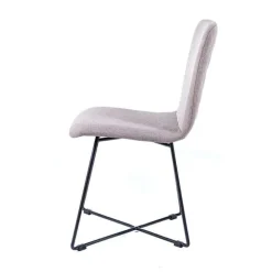 Sessio Chaise De Salle à Manger|Chaise Salon*Plaza diamant Chaise design en tissu avec pieds filaires en métal noir
