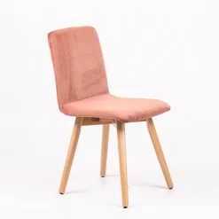 Sessio Chaise De Salle à Manger|Chaise Salon*Plaza line Chaise en tissu avec dos matelassé et pieds en bois