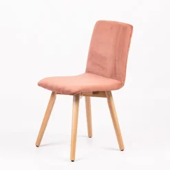 Sessio Chaise De Salle à Manger|Chaise Salon*Plaza line Chaise en tissu avec dos matelassé et pieds en bois
