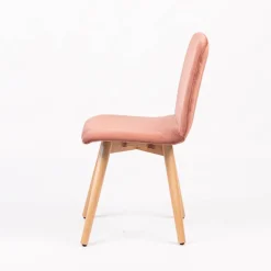 Sessio Chaise De Salle à Manger|Chaise Salon*Plaza line Chaise en tissu avec dos matelassé et pieds en bois
