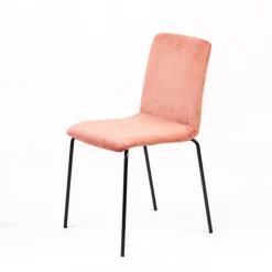 Sessio Chaise Salon|Chaise De Salle à Manger*Plaza line Chaise moderne avec dos matelassé en tissu et pieds en métal