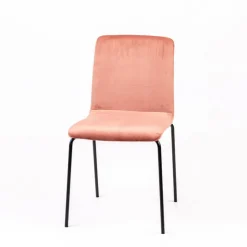Sessio Chaise Salon|Chaise De Salle à Manger*Plaza line Chaise moderne avec dos matelassé en tissu et pieds en métal