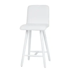 Sessio Tabouret Snack (assise +/- 65 Cm)|Tabouret De Bar (assise +/- 80 Cm)*Plaza Tabouret snack scandinave en tissu et pieds coniques en bois
