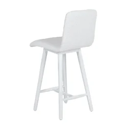 Sessio Tabouret Snack (assise +/- 65 Cm)|Tabouret De Bar (assise +/- 80 Cm)*Plaza Tabouret snack scandinave en tissu et pieds coniques en bois