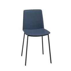 Perfecta Chaise De Cuisine|Chaise De Salle à Manger*Primera Chaise belge moderne rembourrée en simili avec pieds en métal