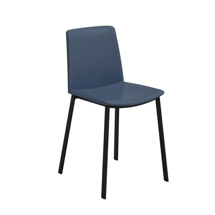 Perfecta Chaise De Cuisine|Chaise De Salle à Manger*Primera Chaise belge moderne rembourrée en simili avec pieds en métal