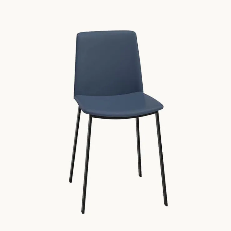 Perfecta Chaise De Cuisine|Chaise De Salle à Manger*Primera Chaise belge moderne rembourrée en simili avec pieds en métal