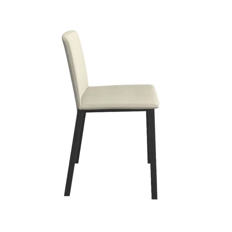 Perfecta Chaise De Salle à Manger*Primera Chaise moderne tissu et pieds métal