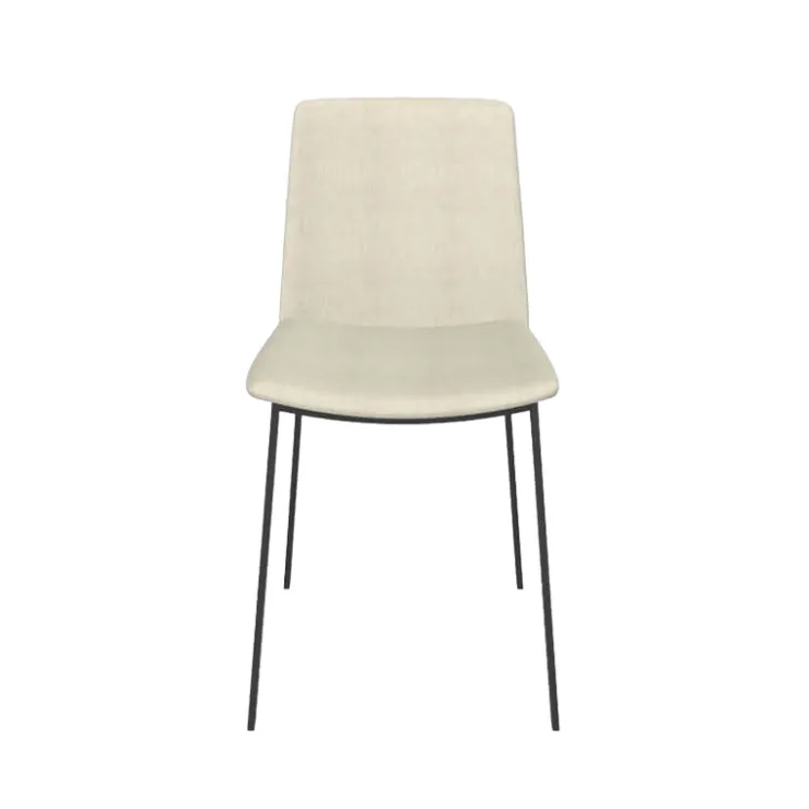 Perfecta Chaise De Salle à Manger*Primera Chaise moderne tissu et pieds métal