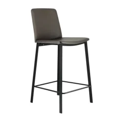 Perfecta Tabouret Snack (assise +/- 65 Cm)|Tabouret De Bar (assise +/- 80 Cm)*Primera Tabouret snack belge rembourré en simili et pieds en métal