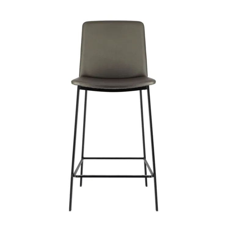 Perfecta Tabouret Snack (assise +/- 65 Cm)|Tabouret De Bar (assise +/- 80 Cm)*Primera Tabouret snack belge rembourré en simili et pieds en métal