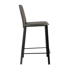 Perfecta Tabouret Snack (assise +/- 65 Cm)|Tabouret De Bar (assise +/- 80 Cm)*Primera Tabouret snack belge rembourré en simili et pieds en métal