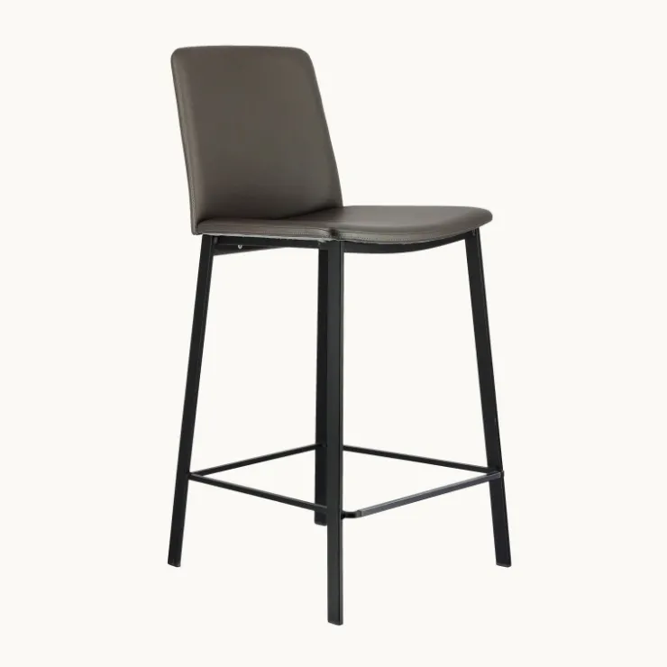 Perfecta Tabouret Snack (assise +/- 65 Cm)|Tabouret De Bar (assise +/- 80 Cm)*Primera Tabouret snack belge rembourré en simili et pieds en métal