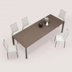 Ingenia casa Table De Salle à Manger*Prisma Ingenia by Bontempi® Table moderne extensible en mélaminé et acier laqué