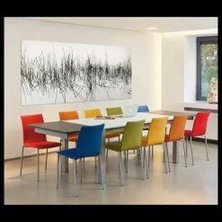 Perfecta Chaise De Cuisine*Pro'G Chaise moderne en métal et simili