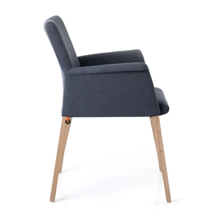 Mobitec Chaise De Salle à Manger|Chaise Salon*Pure classic ® Fauteuil cocooning en tissu avec pieds en bois