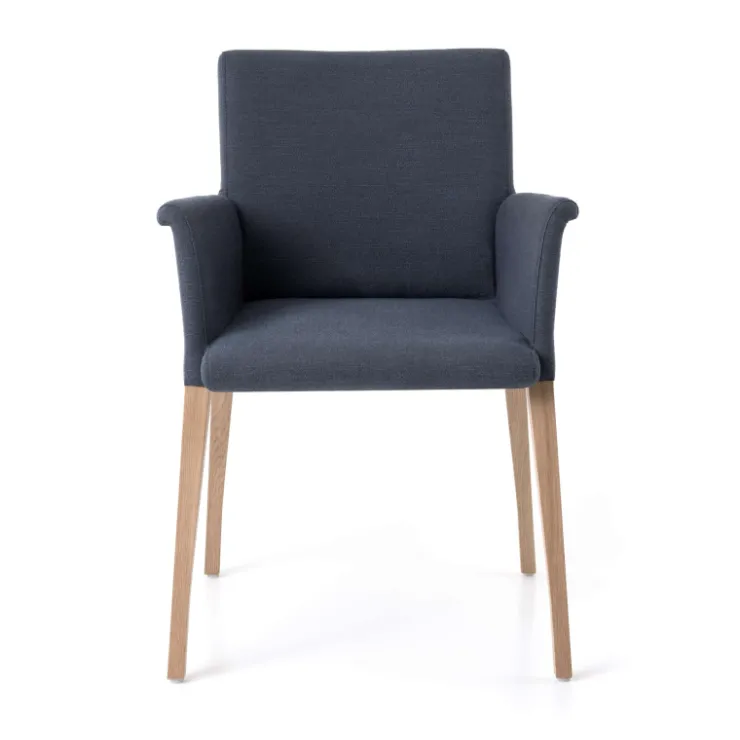 Mobitec Chaise De Salle à Manger|Chaise Salon*Pure classic ® Fauteuil cocooning en tissu avec pieds en bois