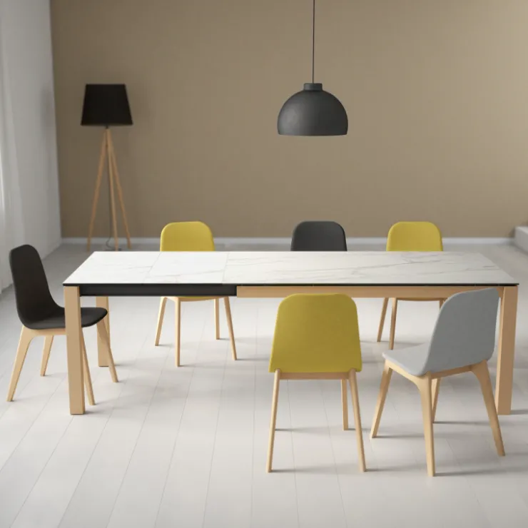 Cancio Table De Salle à Manger*Quadra Table moderne en céramique extensible