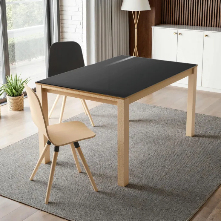 Cancio Table De Salle à Manger*Quadra Table moderne en verre extensible