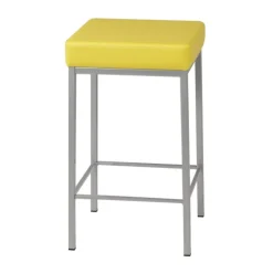 Perfecta Tabouret Snack (assise +/- 65 Cm)|Tabouret De Bar (assise +/- 80 Cm)*Quadra Tabouret snack en simili et métal sans dossier