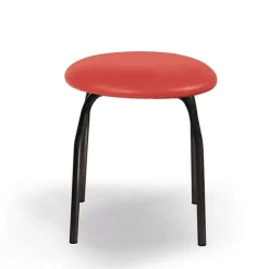 Carrier Tabouret Bas (assise +/- 45 Cm)*Rebecca Tabouret bas assise rembourrée et pieds en métal de fabrication française