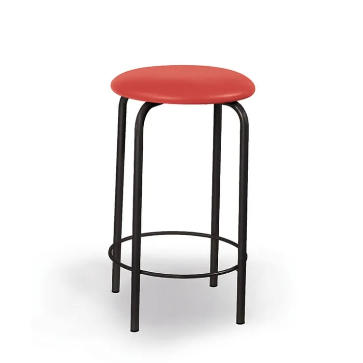 Carrier Tabouret Snack (assise +/- 65 Cm)|Tabouret De Bar (assise +/- 80 Cm)*Rebecca Tabouret haut sans dossier avec pieds en métal fabriqué en France