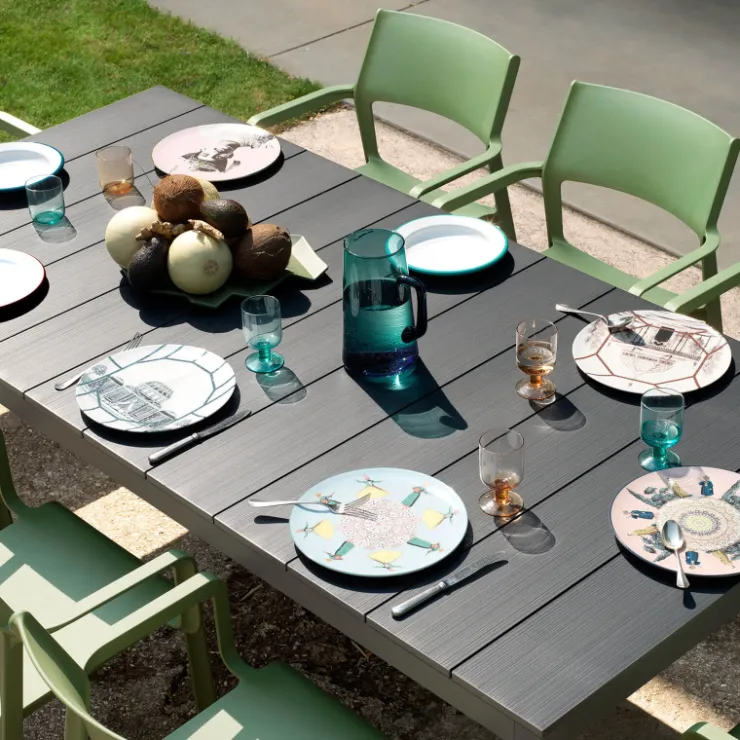 Table De Jardin*Rio Alu Table d'extérieur moderne extensible en aluminium