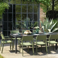 Table De Jardin*Rio Table de jardin extensible en polypropylène DurelTop et aluminium