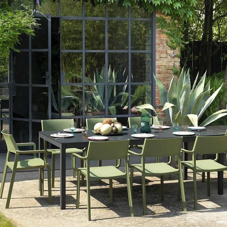 Table De Jardin*Rio Table de jardin extensible en polypropylène DurelTop et aluminium
