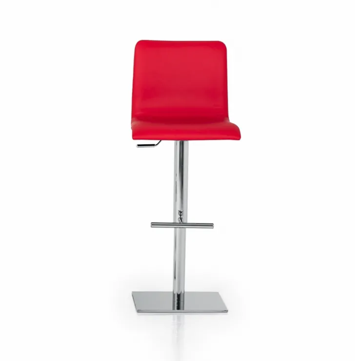 Peressini Tabouret Réglable En Hauteur|Tabouret Snack (assise +/- 65 Cm)*Rio Tabouret réglable en hauteur en synthétique et métal chromé