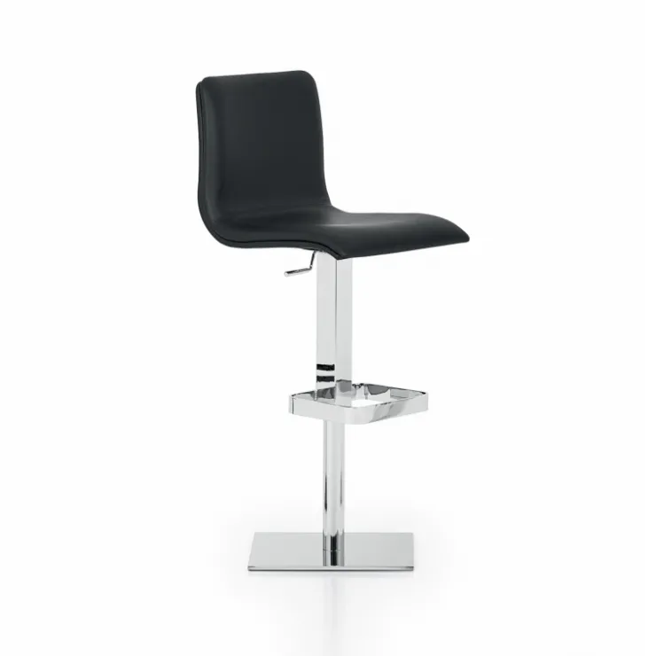 Peressini Tabouret Réglable En Hauteur|Tabouret Snack (assise +/- 65 Cm)*Rio Tabouret réglable en hauteur en synthétique et métal chromé
