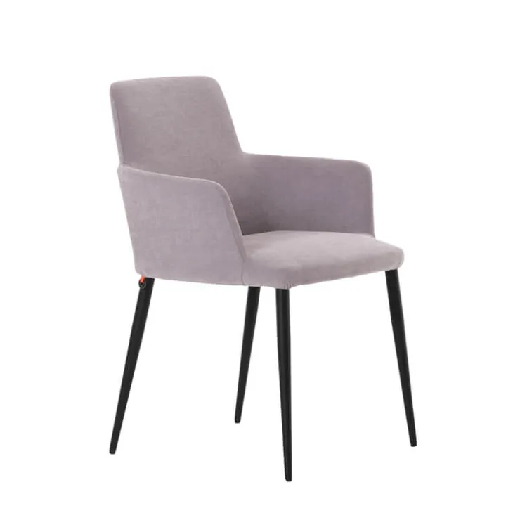 Mobitec Chaise De Salle à Manger|Fauteuil De Salon*Rob C04 ® Fauteuil de salle à manger confortable en tissu et pieds métal
