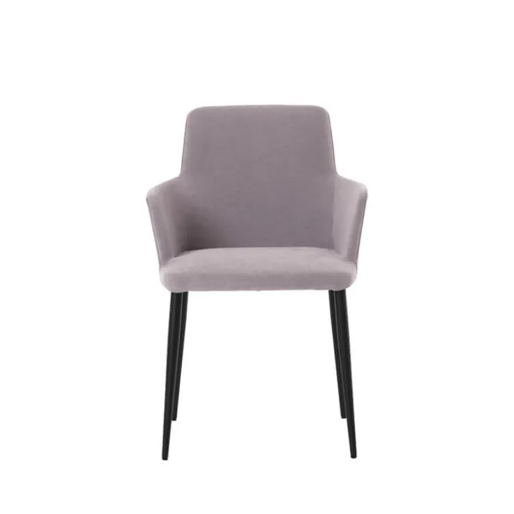 Mobitec Chaise De Salle à Manger|Fauteuil De Salon*Rob C04 ® Fauteuil de salle à manger confortable en tissu et pieds métal