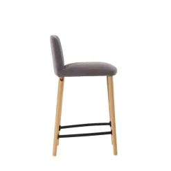 Mobitec Tabouret Snack (assise +/- 65 Cm)|Tabouret De Bar (assise +/- 80 Cm)*Rob C05 ® Tabouret snack en tissu et bois massif