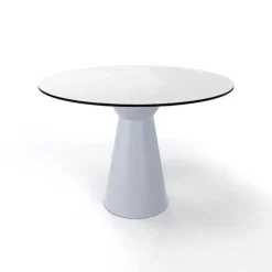 Table De Cuisine|Table Pour Petit Espace*Roller H74 ronde Table design italienne ronde avec pied central