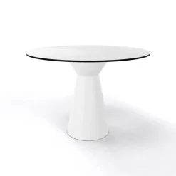 Table De Cuisine|Table Pour Petit Espace*Roller H74 ronde Table design italienne ronde avec pied central