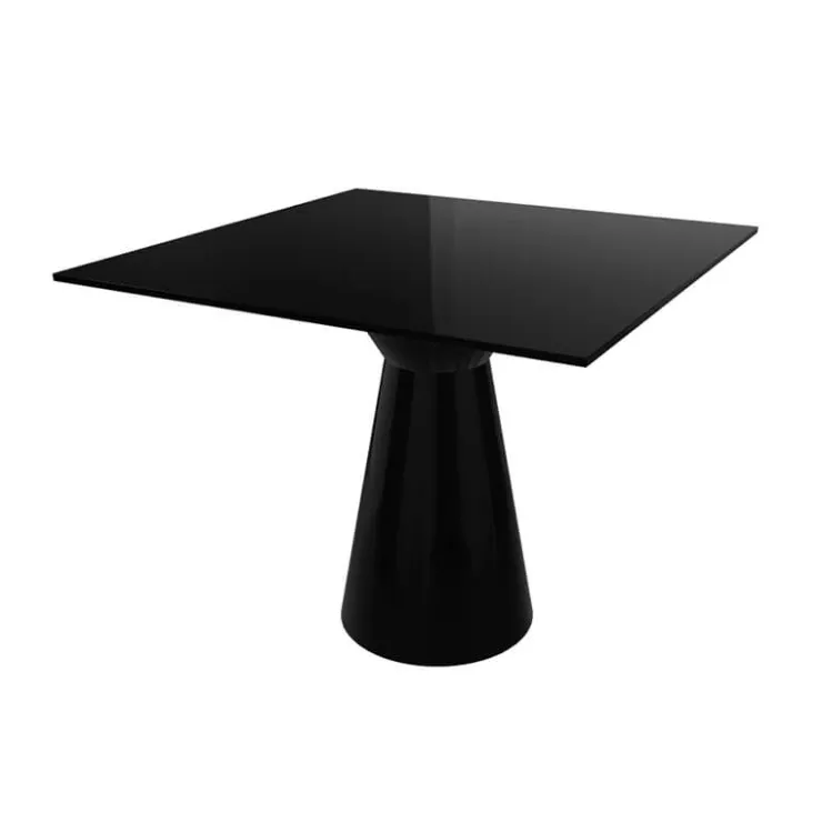 Table De Cuisine|Table Pour Petit Espace*Roller H74 Table carrée design italien à pied central
